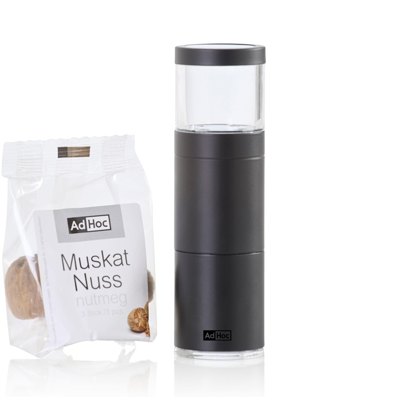 AdHoc Muskatino Nutmeg Mill, Gift Set Consisting of 1 x