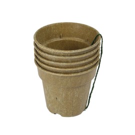 Barn Eleven Biodegradable Starter Pots for Seedlings Cuttings and Plants, 4"