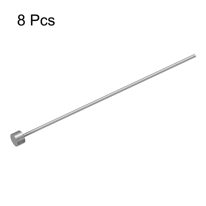 sourcing map Straight Ejector Pins, 1.5mm(0.06") Dia. 65Mn Steel Round