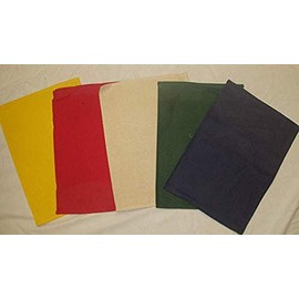 Pack of 5 Heavy Duty Cotton Canvas Cash, Change, Money, Coin, Fruit Machine, Sorting Bags