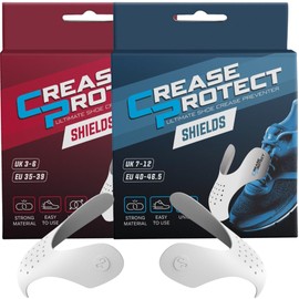 Crease Protect Shields - The Ultimate Shoe Crease Protector and Sneaker Shoe Shield - Compatible with Airforce 1 & Jordans (UK 7 -12, 2)
