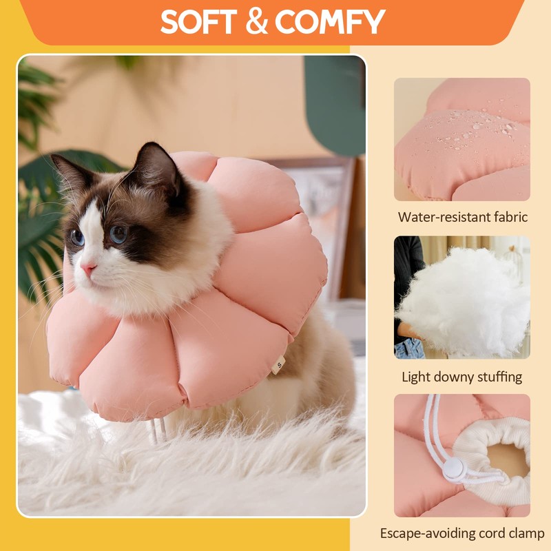 Avont Collar de Recuperación para Gato, Ajustable (15 y 25