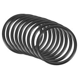 QUARKZMAN Nitrile Rubber Seal Seal 39 mm x 33 mm x 3 mm for Tap Plumbers Repair Seal Connection, Black Pack of 9