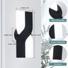 JERANDO Modern LED Wall Sconce, 8W Acrylic Indoor Black Wall