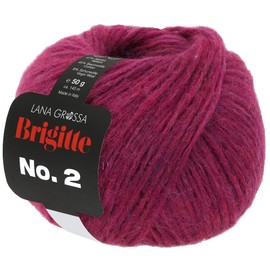 LANA GROSSA Brigitte No. 2 Elegant Net Yarn Structure Made of Alpaca and Cotton, Hand Knitting Yarn Made of 47% Alpaca, 45% Cotton and 8% Virgin Wool, 50 g Wool for Knitting and Crocheting, 140 m Yarn