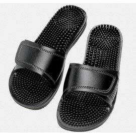 Maseur Massage Sandal Invigorating Black Size 6 (equivalent to Men US 7 / Women US 8)