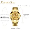 OIDEA Golden Dragon Mens Watches: Luxury Big Face Analog Quartz