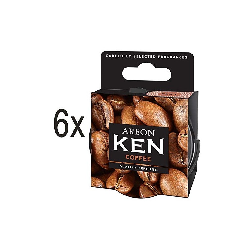 Areon Ken Lufterfrischer Dose Auto Kaffee Autoduft Duft Duftdose Wohnung