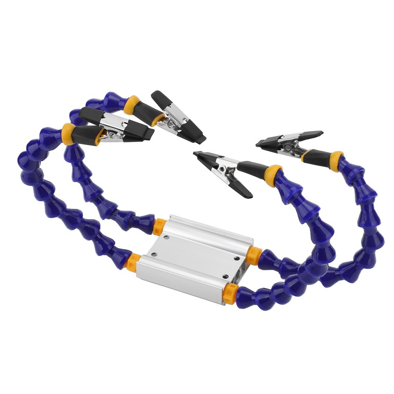 Soldering Helping Hands ABS Flexible Arm Aluminum Alloy Base Third