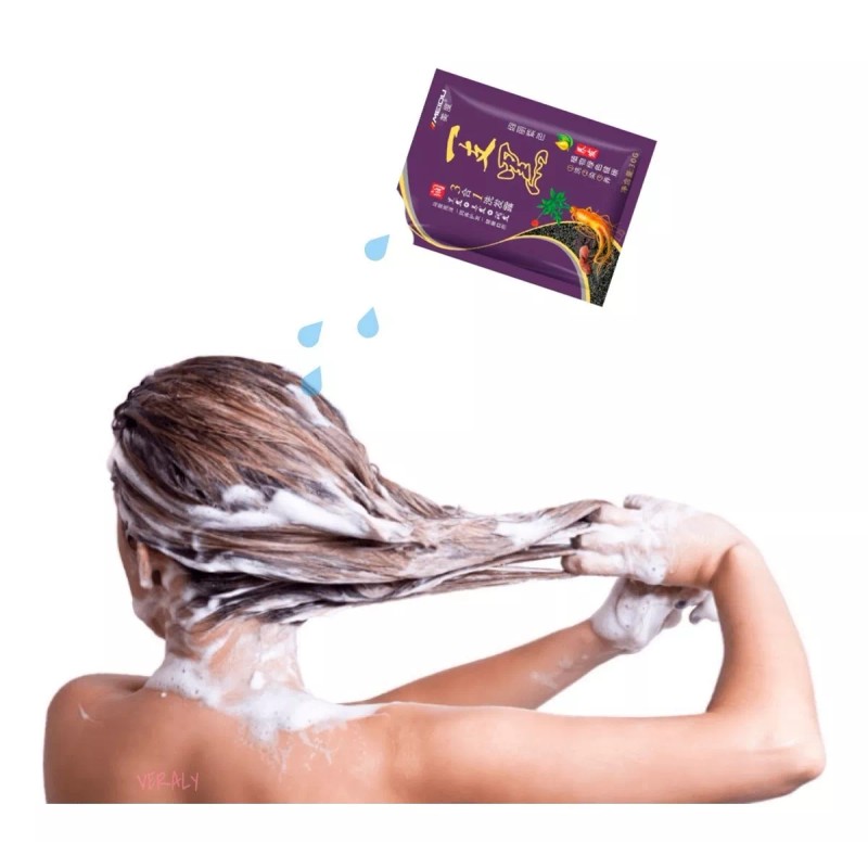 Meidu Shampoo Tinte Instantaneo 15min Cubre Canas Natural 50pza