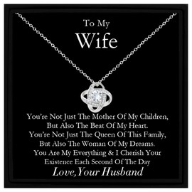 Gift for Wife from Husband Sterling Silver Necklace Gift Wife Birthday Gift for Wife Romantic Gift Jewellery Gift
