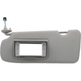 Tiny Force Front Left Driver Side Sun Visor Gray with Makeup Mirror Compatible with Honda CRV CR-V 2017 2018 2019 2020 2021 2022 Replace 83280-TLA-A12ZB