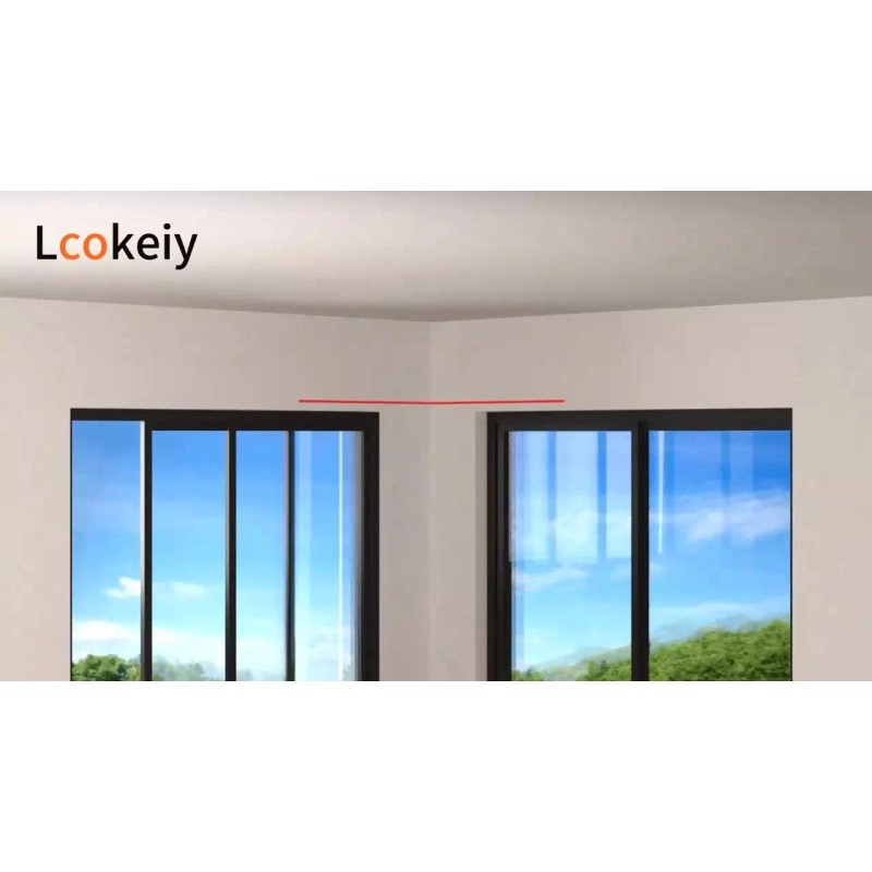 Nicecho L Shape Heavy Duty window Curtain Rod adjust to