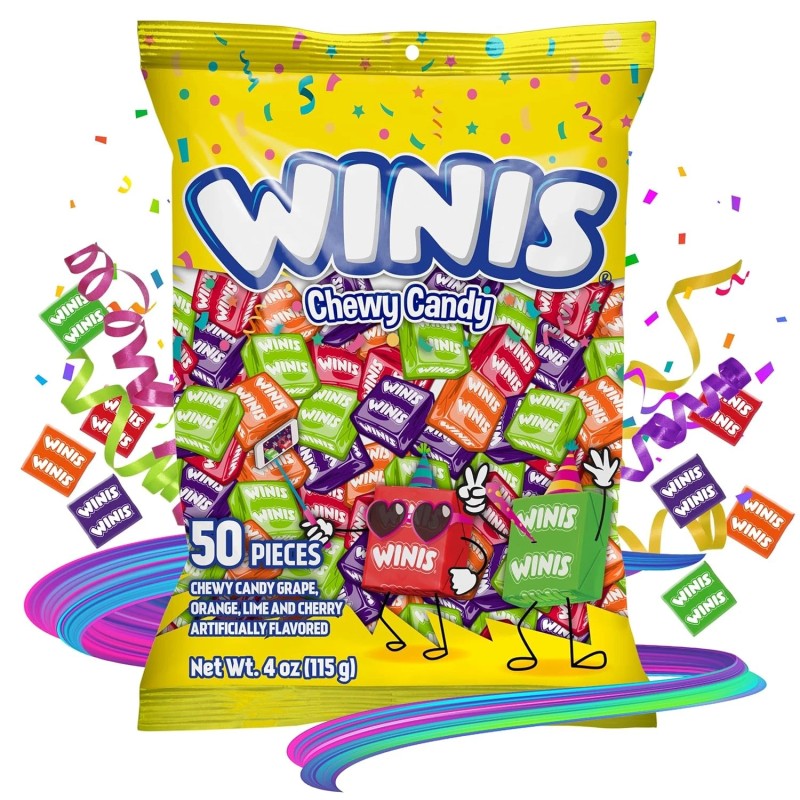 Winis Chewy Candy Original Variety Bag – Taffy Candy 50