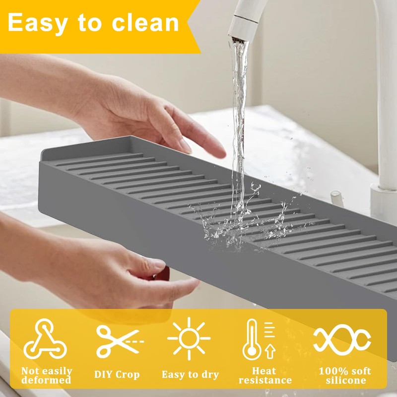 Kitlers Silicone Edge Protectors - Multifunction Sink Accessories, Splash Guard