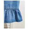 SweatyRocks Girl's Sleeveless Denim Top Tie Front Ruffle Jean Vest
