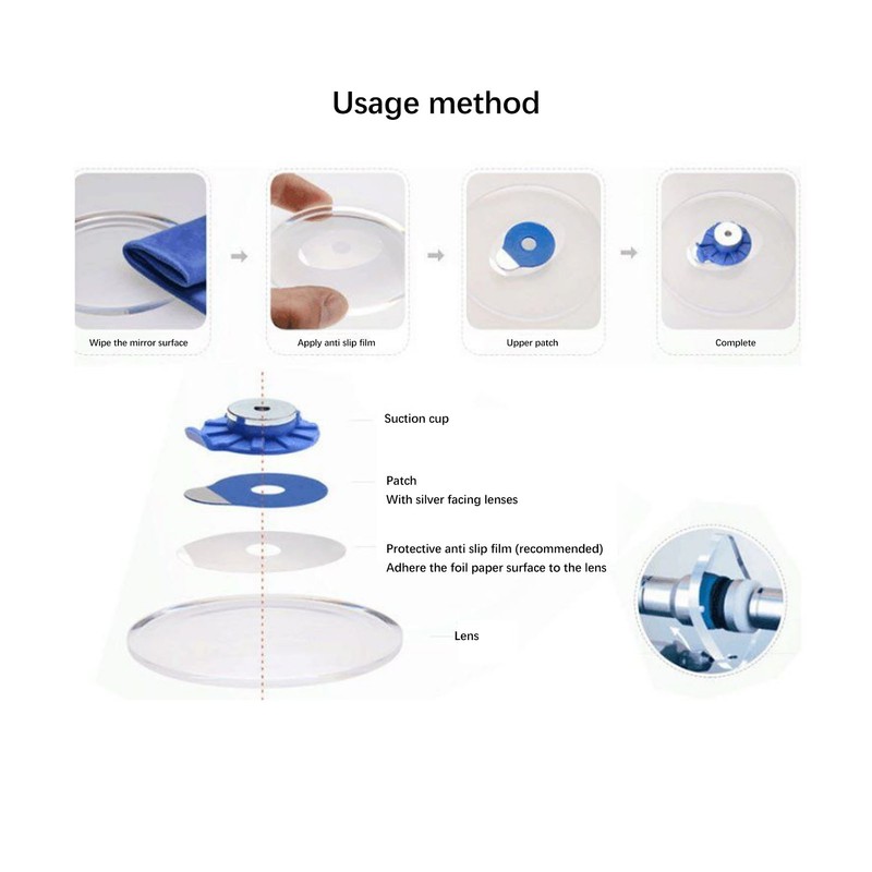 1000Pcs Lens Edging Blocking Pads Double Adhesive Waterproof Optical Lens