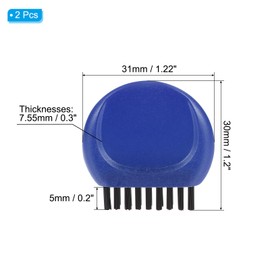 PATIKIL Pocket Golf Club Groove Brush, 2 Pack Mini Golf Club Groove Cleaner for Cleaning Golf Heads Golf Ball Shoes, Blue