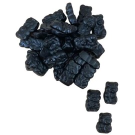Sugar-Free Liquorice Assortment, Mixed Shapes and Flavours, Sweet and Salty Options (1kg, Bears - Sweet - Fairly Firm)