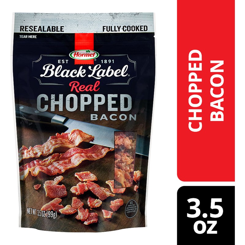 HORMEL BLACK LABEL Snacks Pouch - Chopped Bacon, Fully Cooked