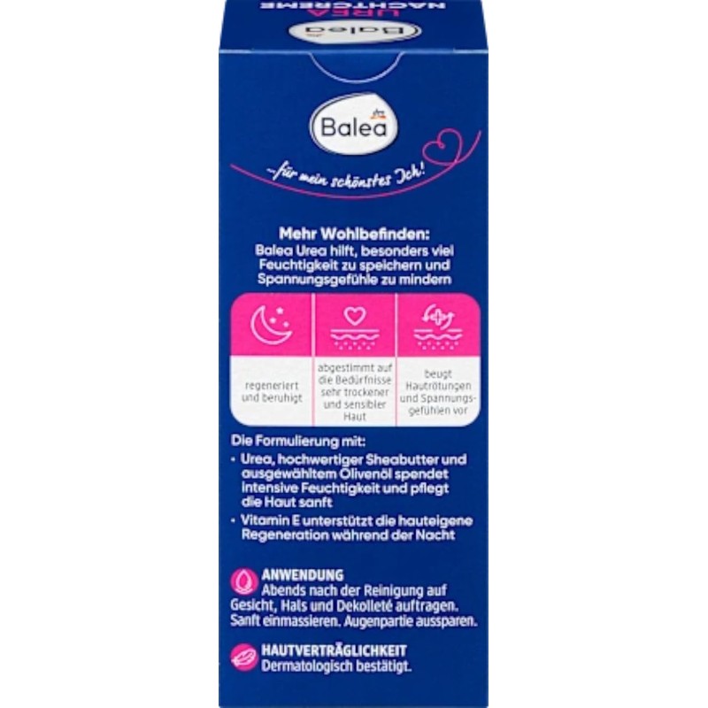 Balea Urea Night Cream for Very Dry and Sensitive Skin