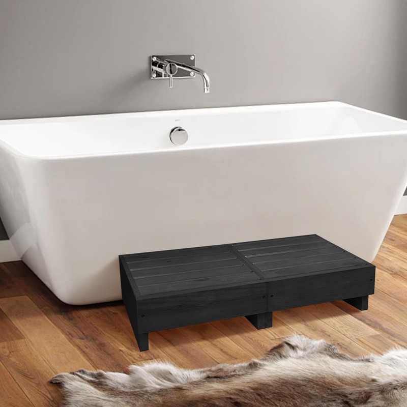 Wooden Step Stool 6” Height, Step Stools for Bed, Bed