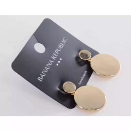 Banana Republic Shiny Gold Circle Drop Earrings by Banana Republic #BRE67