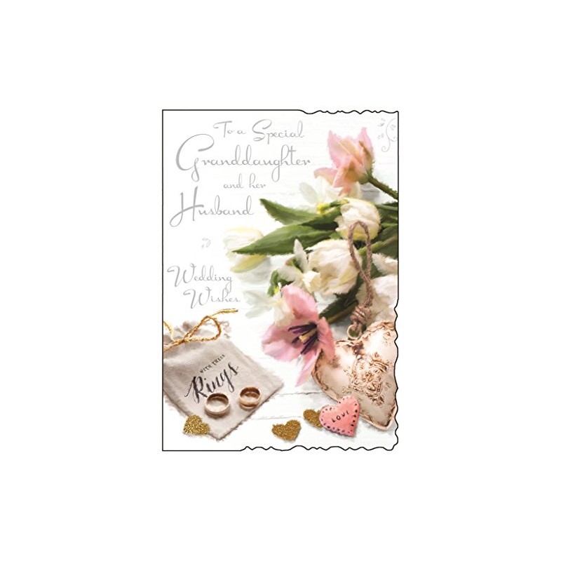 Granddaughter & Her Husband Wedding Day Card