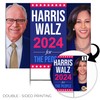 24"x18" 'Harris Walz 2024' Yard Sign with Stakes, Double Sided