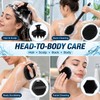 4-Piece Long Handle Bath Brush Set for Body & Face