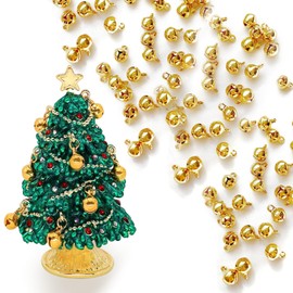 Coollooda Christmas Bell, Gold Bell, Decorative Bell, Holiday Mini Bell, Christmas Bell, Christmas Hanging Bell, Christmas Hanging Bell, Christmas Ornament, Hardware, Stylish, Cute, Dazzling,