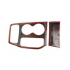 crosselec Carbon Fiber Center Console Gear Shift Panel Cup Holder