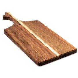 Sisson Distribution Cheese & Charcuterie Board - Eco-Friendly Wooden Serving Platter with Handles, 16"x 6.5" Durable Cheese Server for Meat, Vegetables, Bread - Easy to Clean