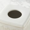 Motifeur Bathroom Accessories - Ceramic Tissue Holder, Decorative Square Tissue