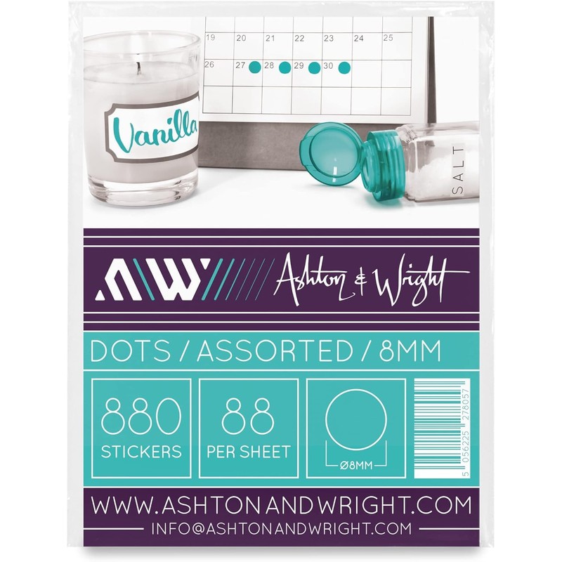 Ashton and Wright - Easy Peel Colour Coding Labels -