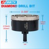 2-3/4" Diamond Hole-Saw Bits with Pilot Drill Bit 2-3/4 in