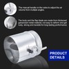 PATIKIL Backdraft Damper with Sleeve, 6 Inch, Airflow Ducting Volume