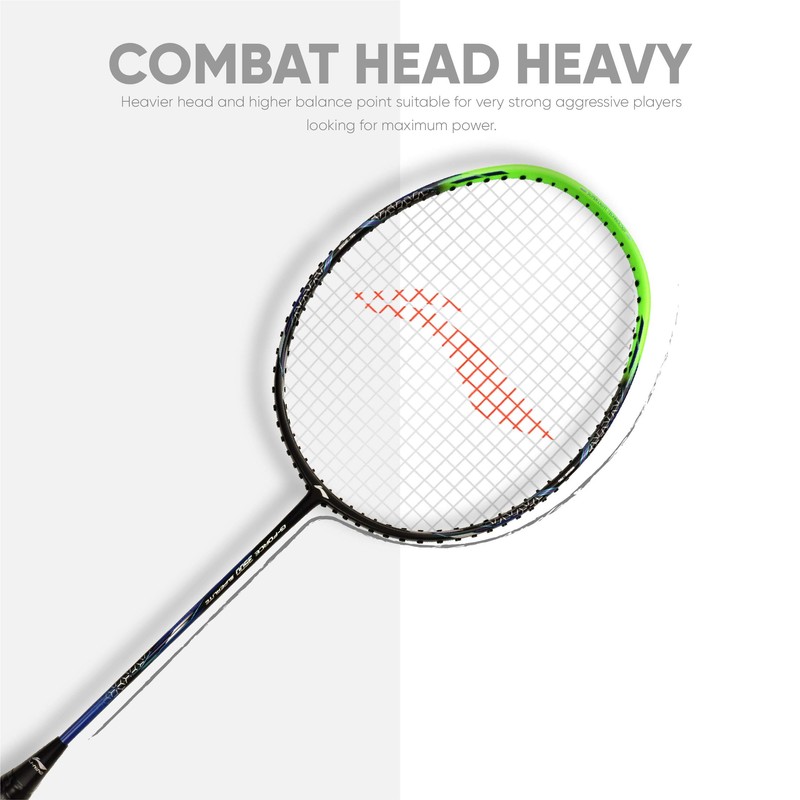 Li-Ning G-Force Superlite 3500 Carbon-Fiber Strung Badminton Racquet with Free