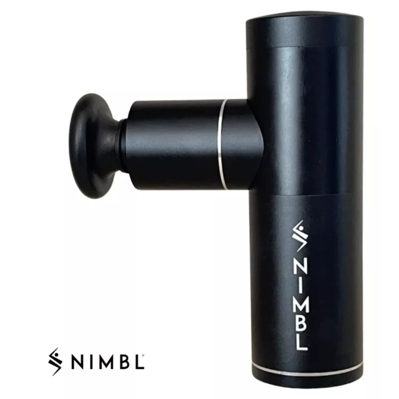 NIMBL Fabric percussion massager gun kit with 4 speeds, includes