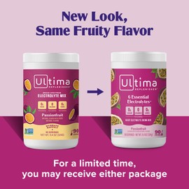 Ultima Replenisher Ultima Replenisher Daily Electrolyte Powder Drink Mix C Passionfruit, 90 Servings C Hydration Powder with 6 Key Electrolytes and Trace Minerals C Keto Friendly, Non-GMO and Sugar-Free