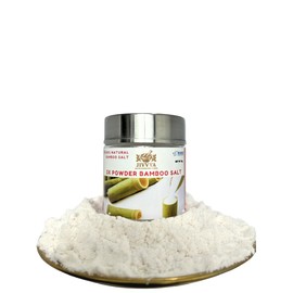 Jivvya 3X Bamboo Salt Powder - 2.4 OZ - Premium Korean-Style Natural Salt For Cooking and Wellness - and Immunity Support - Nutrient and Mineral Dense for Health