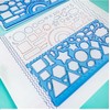 Ruler Template Set of 7 for Drawing, Drafting, Design Ruler,