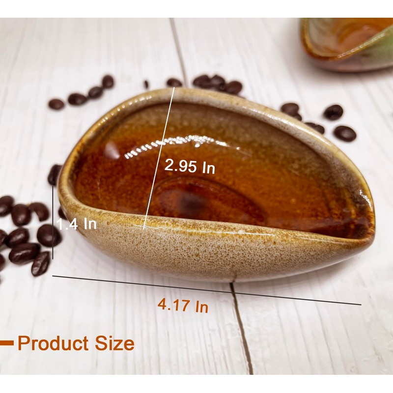 LamChyar Coffee Bean Dosing Cup, Ceramic Dosing Dish for Coffee