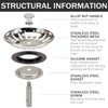 JSTHHTT 2 Pack Kitchen Sink Plug Strainer, Kitchen Sink Strainer