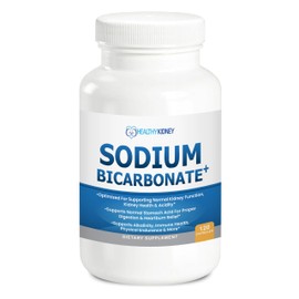 Organic Sodium Bicarbonate Alkaline 650 mg Capsules - Enhanced Kidney Support, Stomach Acid Neutralizer with Alkalizing Superfoods, Fast-Acting Antacid – 120 Caps 3-Pack
