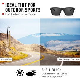 ThunderClap POLARIZED Replacement Lenses for Arnette Heist AN4135 Sunglasses - Shell Black