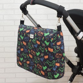 JYOKO Stroller Bag + Anchor (Large, 40 x 30 x 10, Happy Dino), Happy Dino.
