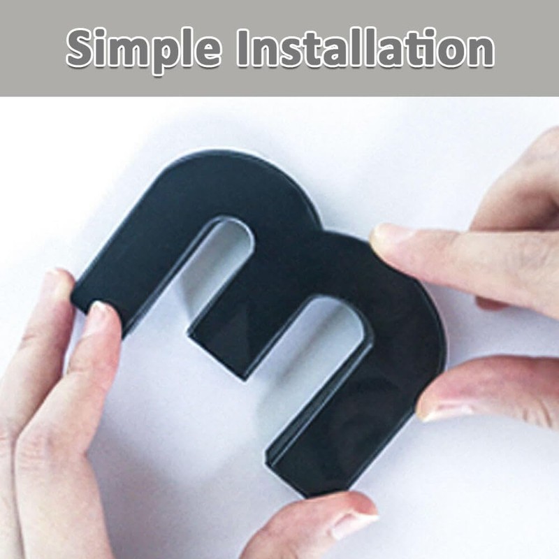 Mintime Modern Frameless DIY Wall Clock Large 3D Wall Watch