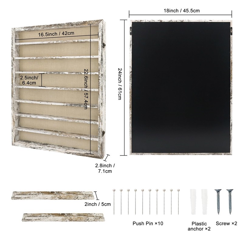 FramePro Shadow Box Frame Display Case 18x24 with Removable Shelves,