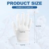White Gloves Kids, 4 Pairs Washable and Reusable Cotton Moisturizing